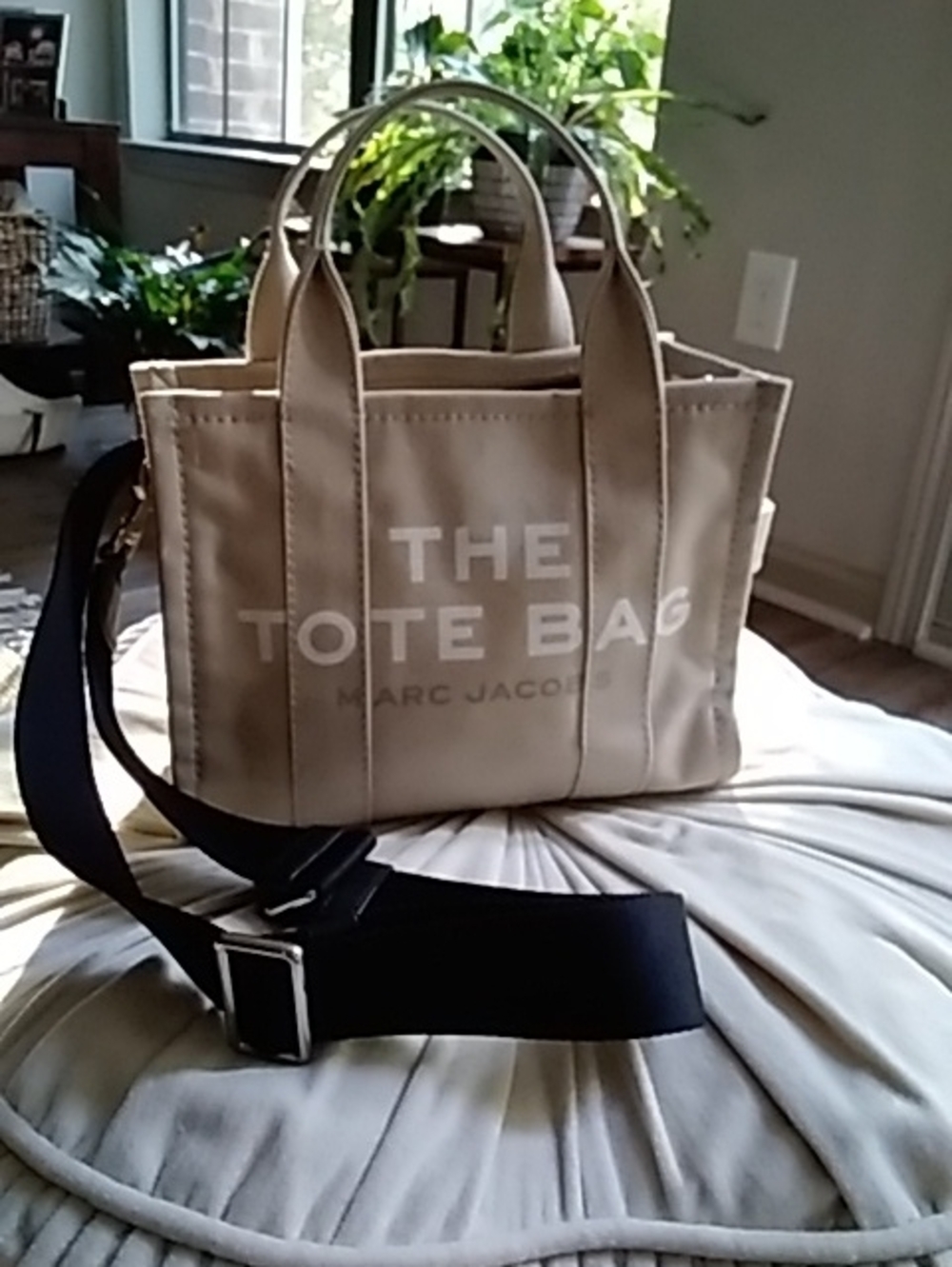 Marc Jacobs Beige Canvas Tote Crossbody - Beige